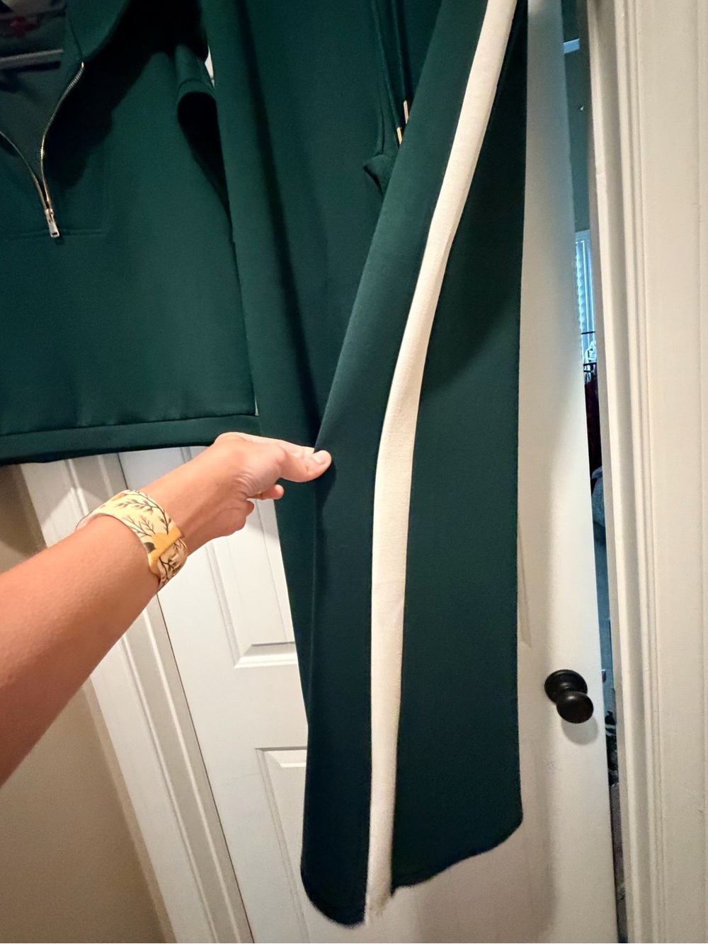 Women's Wide-Leg Pants and top in Forest Green - Picture 2 of 12